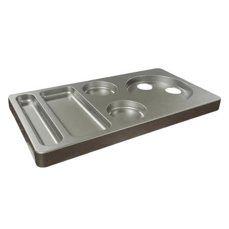 İkram ve Karşılama Tepsisi Gümüş Kettle
