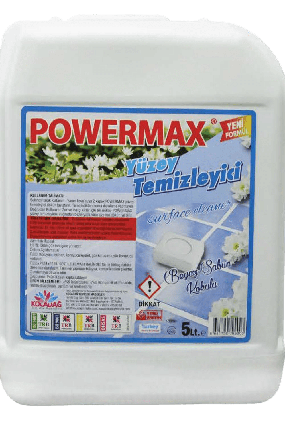 Powermax Beyaz Sabun Kokulu Yüzey Temizleme